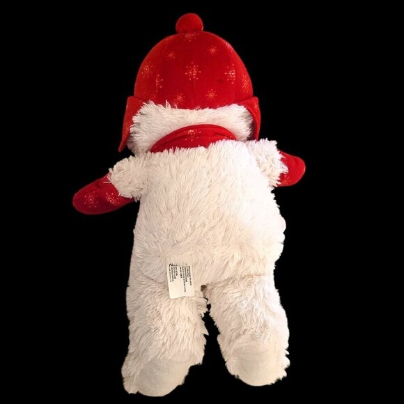 Kellytoy Plush Snowman Stuffed Toy Red Hunter Hat Scarf Carrot Nose 2016 - Picture 4 of 9